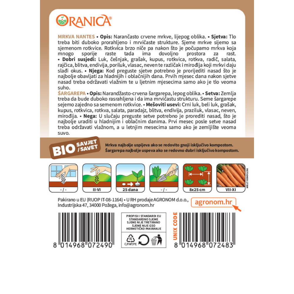 BIO mrkva nantes