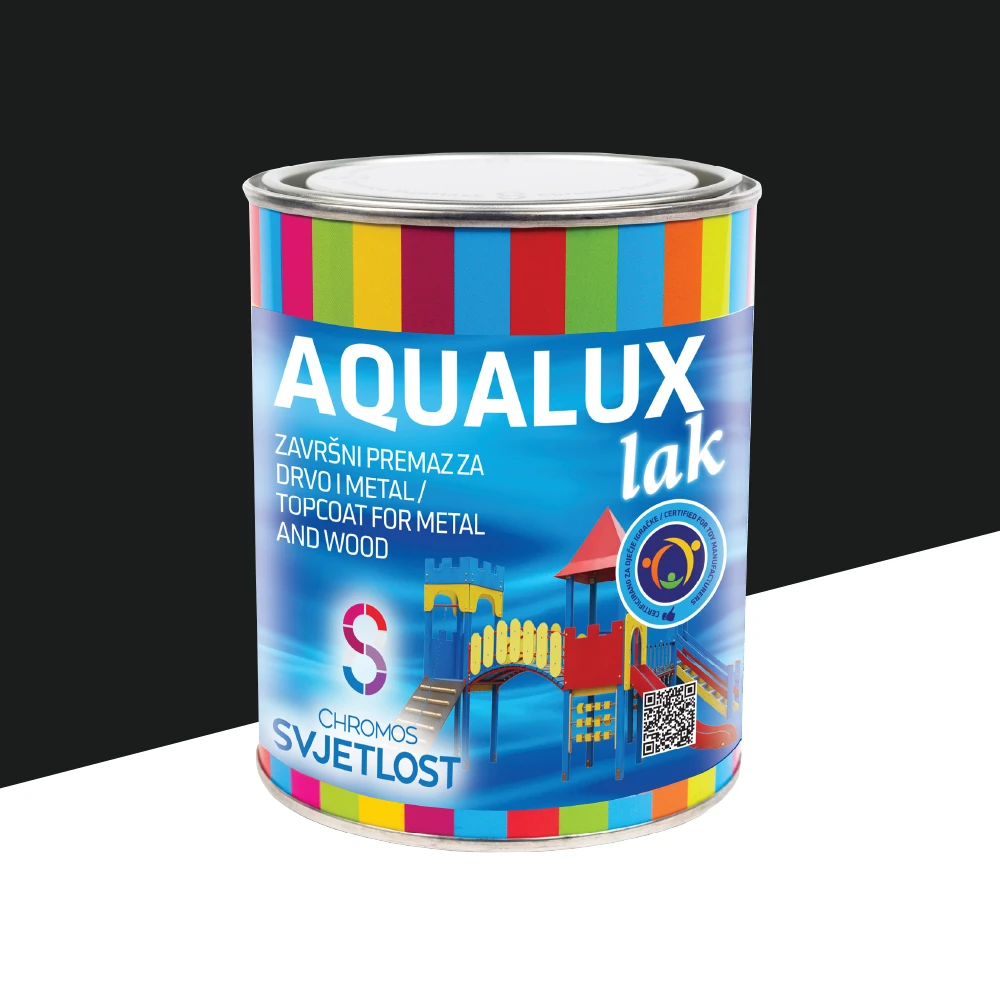 AQUALUX lak crni mat