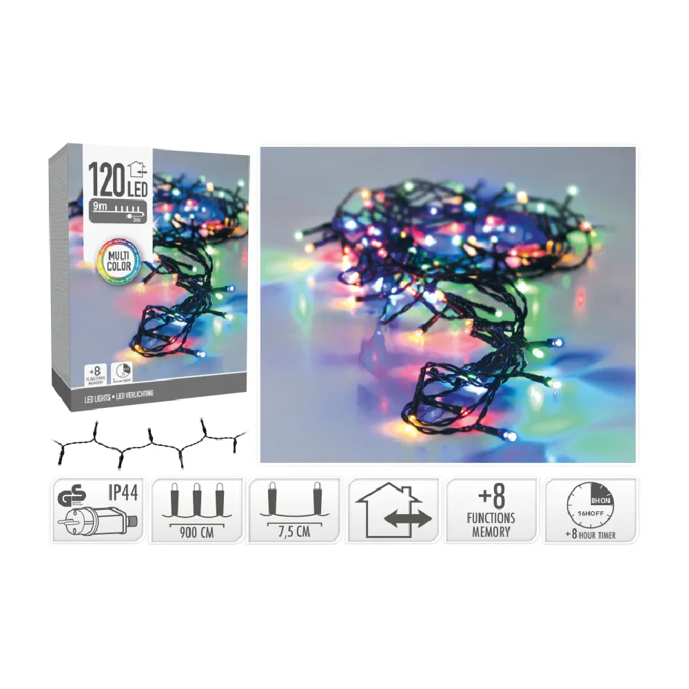 Lampice LED 120 Multicolor