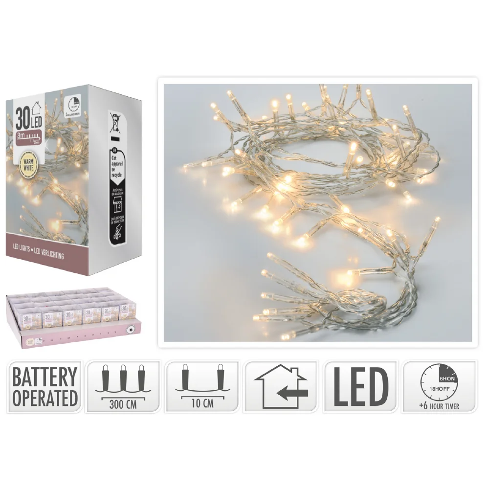 Lampice LED 20 topla bijela