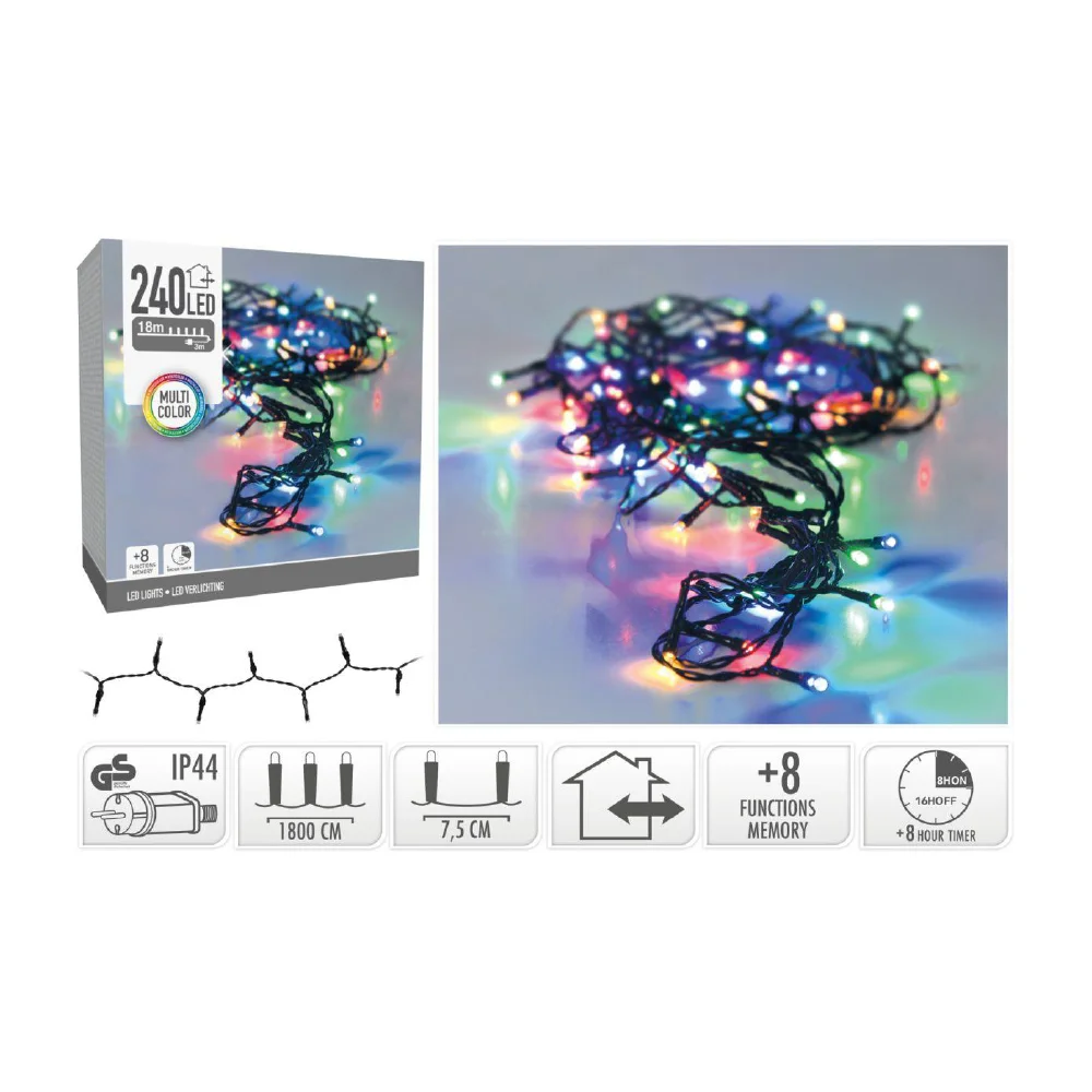 Lampice LED 240 Multicolor