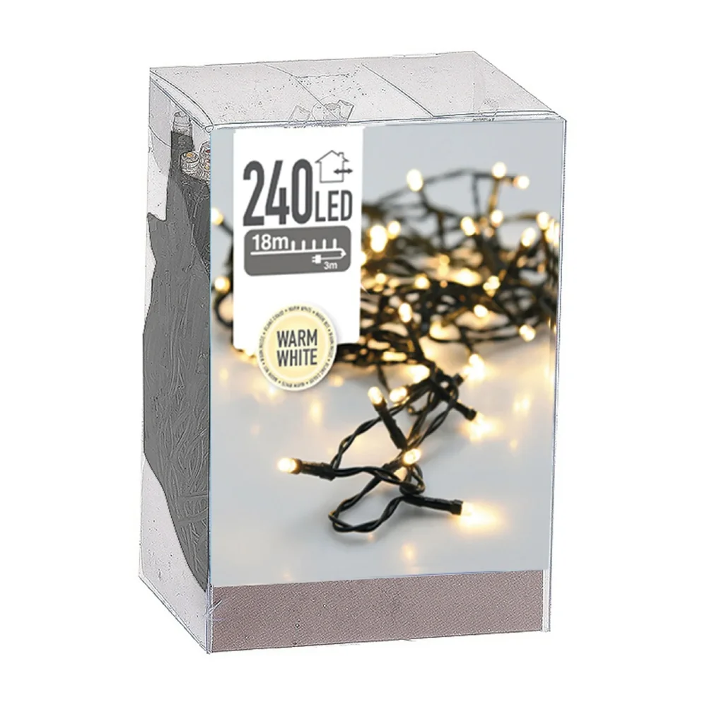 Lampice LED 240 topla bijela