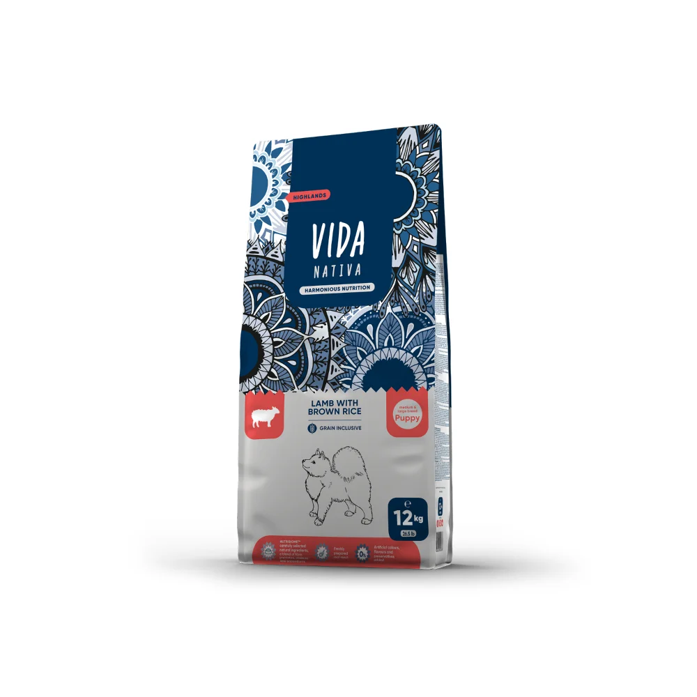 Vida Nativa Highlands janjetina sa smeđom rižom za štence 12 kg Vida Nativa Highlands janjetina sa smeđom rižom za štence 12 kg